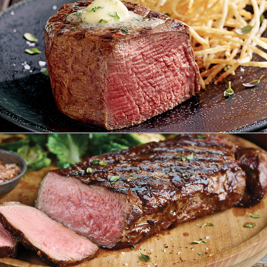 Kansas City Steak Co. (2) 6-oz Filets & (2) 10-oz Strip Steak