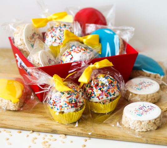 Creative Crispies 12-Piece Assorted Birthday Treat Basket