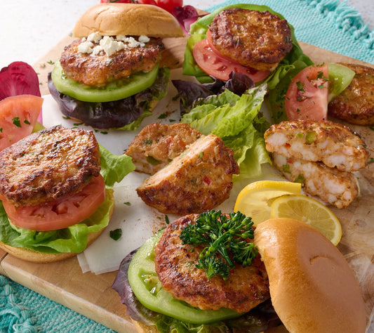 Prime Shrimp (10) 4oz Premium Shrimp Burgers