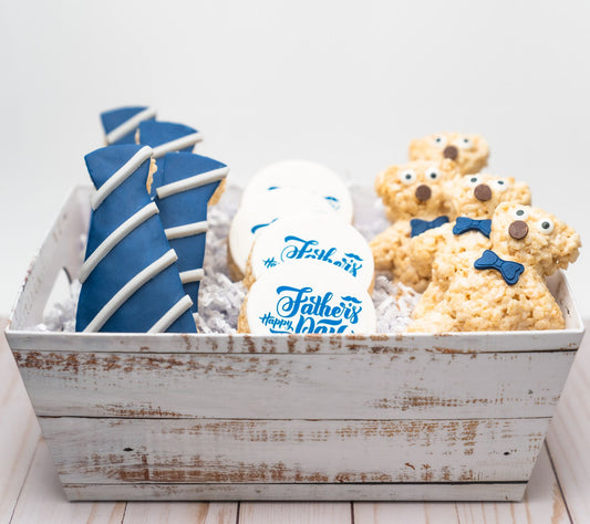 Creative Crispies 12-Piece Father's Day Tie Gif t Basket