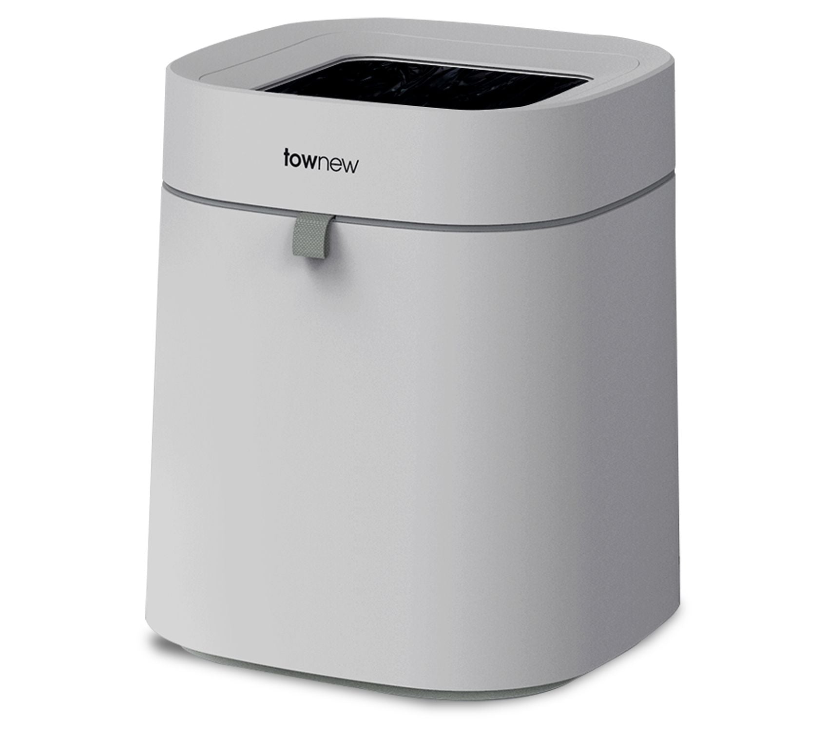 T02B Gray Self-Cleaning & Self-Changing 4.4-Gal Trash Can