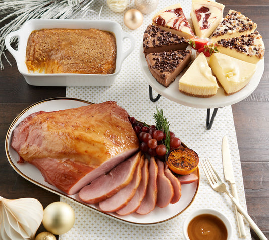 Kansas City Steak Co. 4-5-lb Carver Ham Meal with Sides