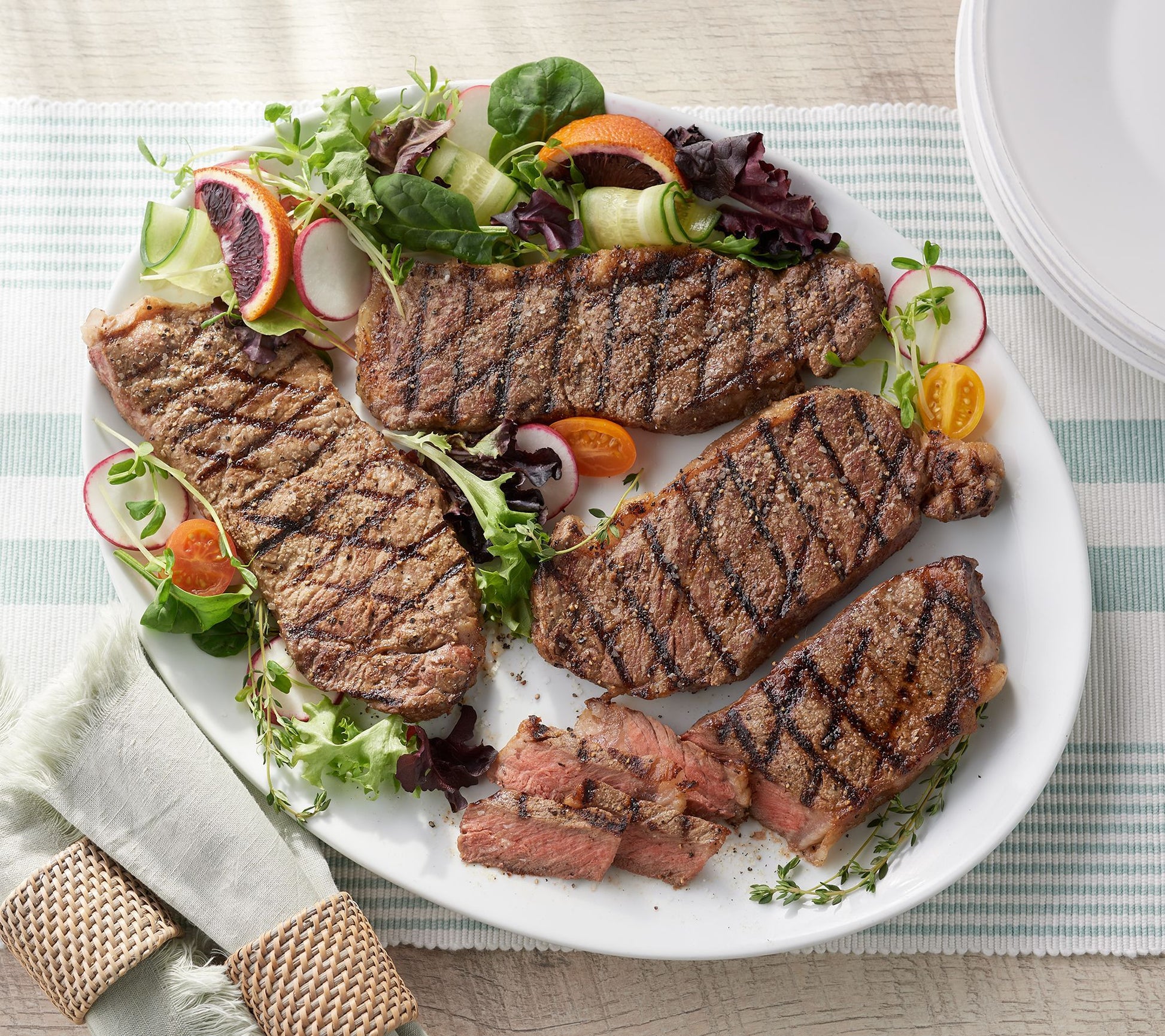Kansas City Steak Co. (6) 8oz New York Strip Steaks