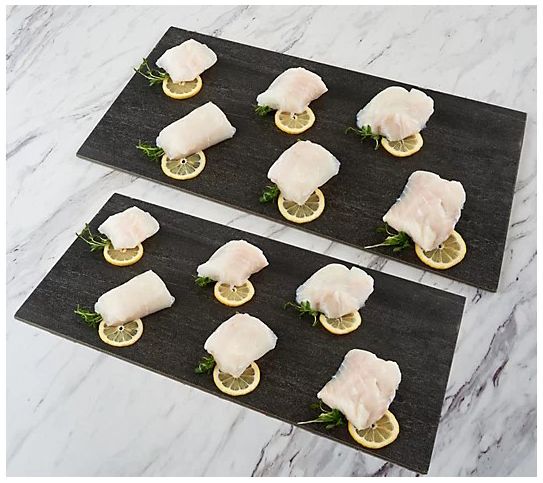 Egg Harbor (12) 5 oz. Halibut Filets with Garlic & Herb Butte