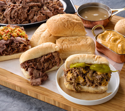 Happy To Meat You 6.5lb Chicago Italian Beef & Cheese Sandwich Kit