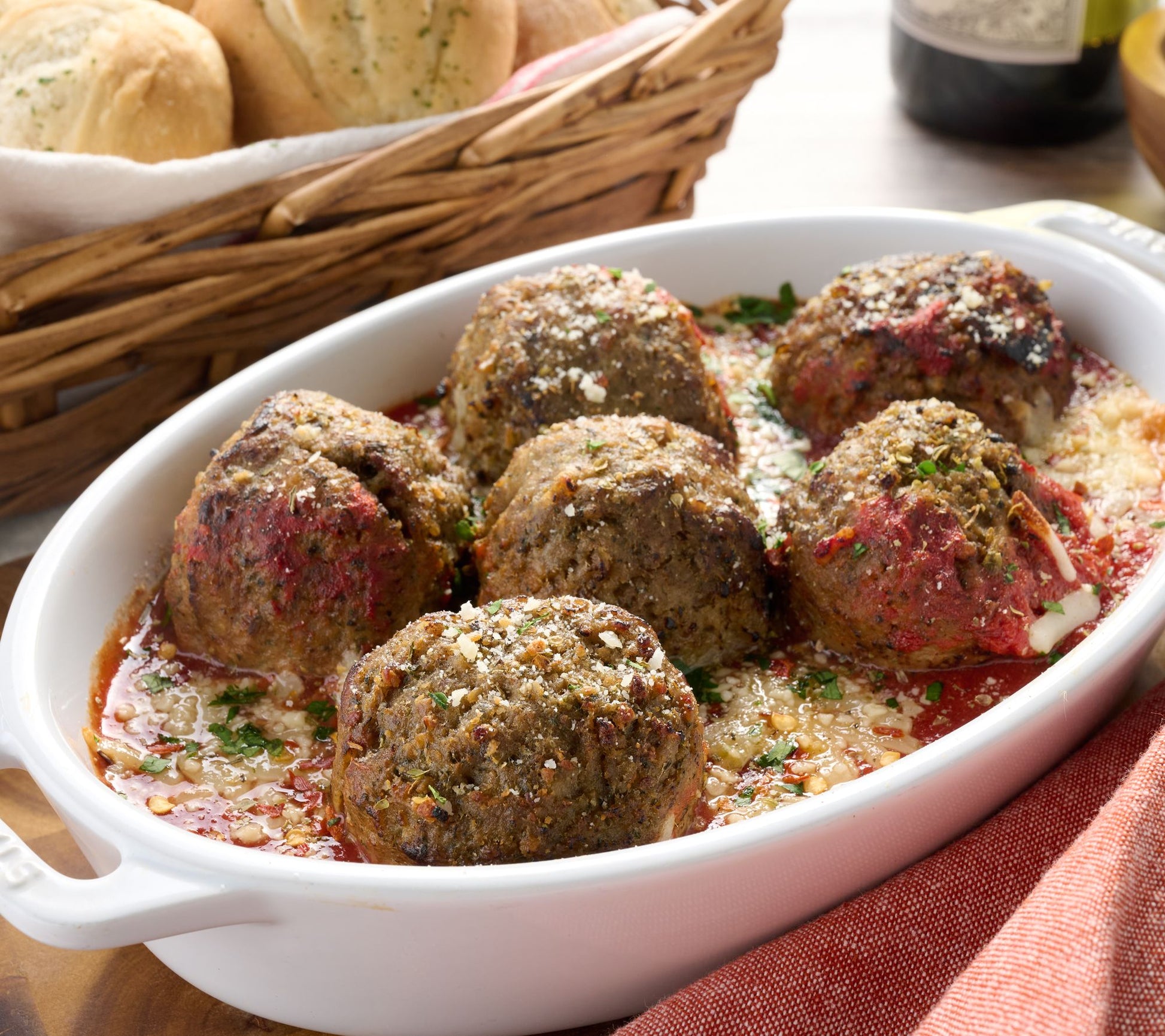 Agostino (3) 2-lb Ready to Bake Meatball Parmesan Trays