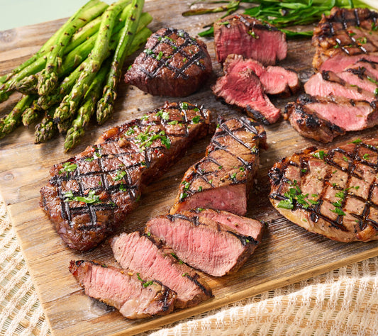 Kansas City Steak Co. 6-pc Filet, Strip & Ribeye Steak Sizzler Box