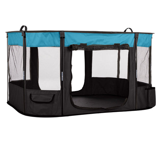 PETMAKER Dog Playpen Kennel with Mesh Windows,Zippered Doors