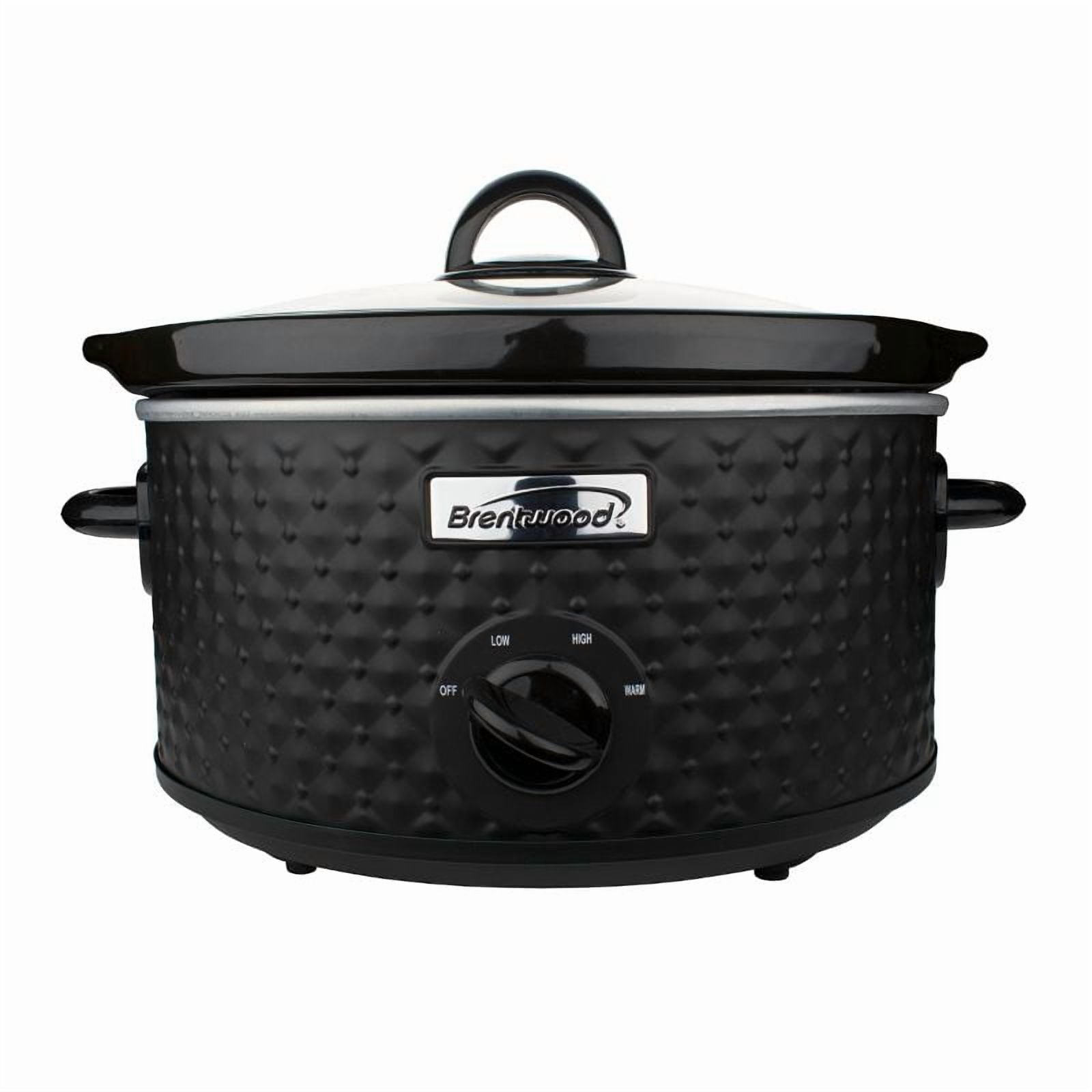 rentwood 3.5 Quart Diamond Pattern Slow Cooker in ck