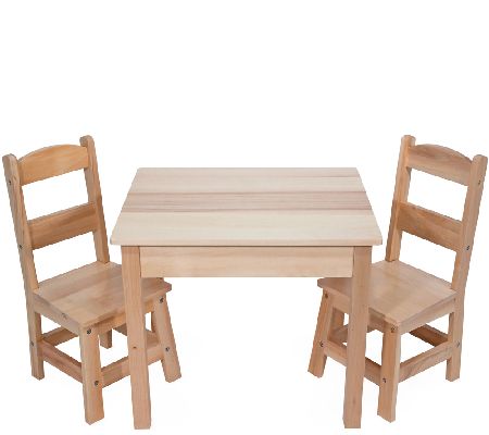 Melissa & Doug Wooden Table & Chairs Set