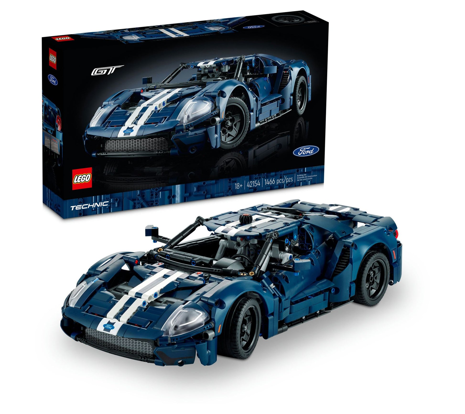 LEGO Technic 2022 Ford GT 42154 Building Kit -1468 Pcs