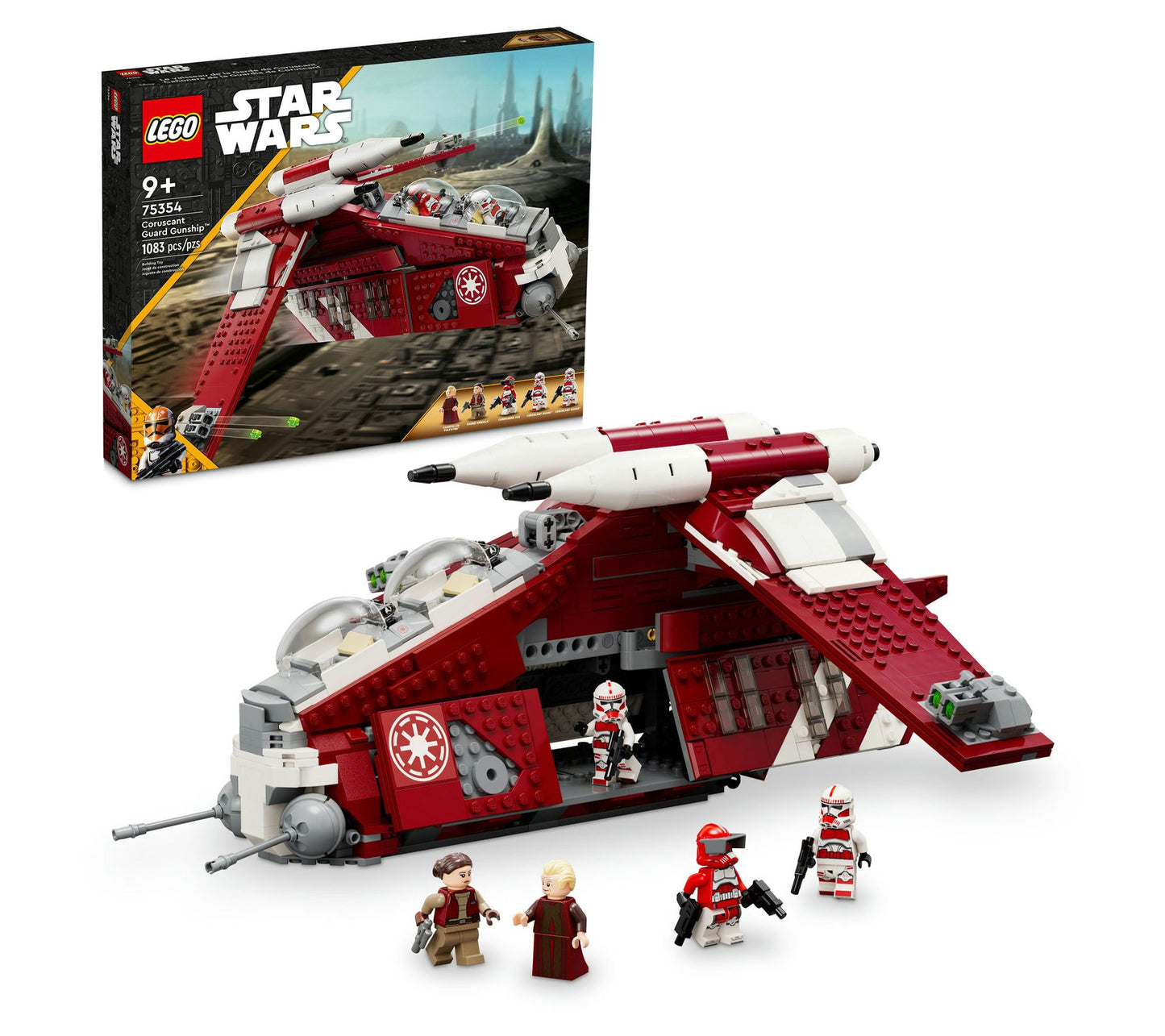 LEGO Star Wars Coruscant Guard Gunship 75354 Building Toy Set