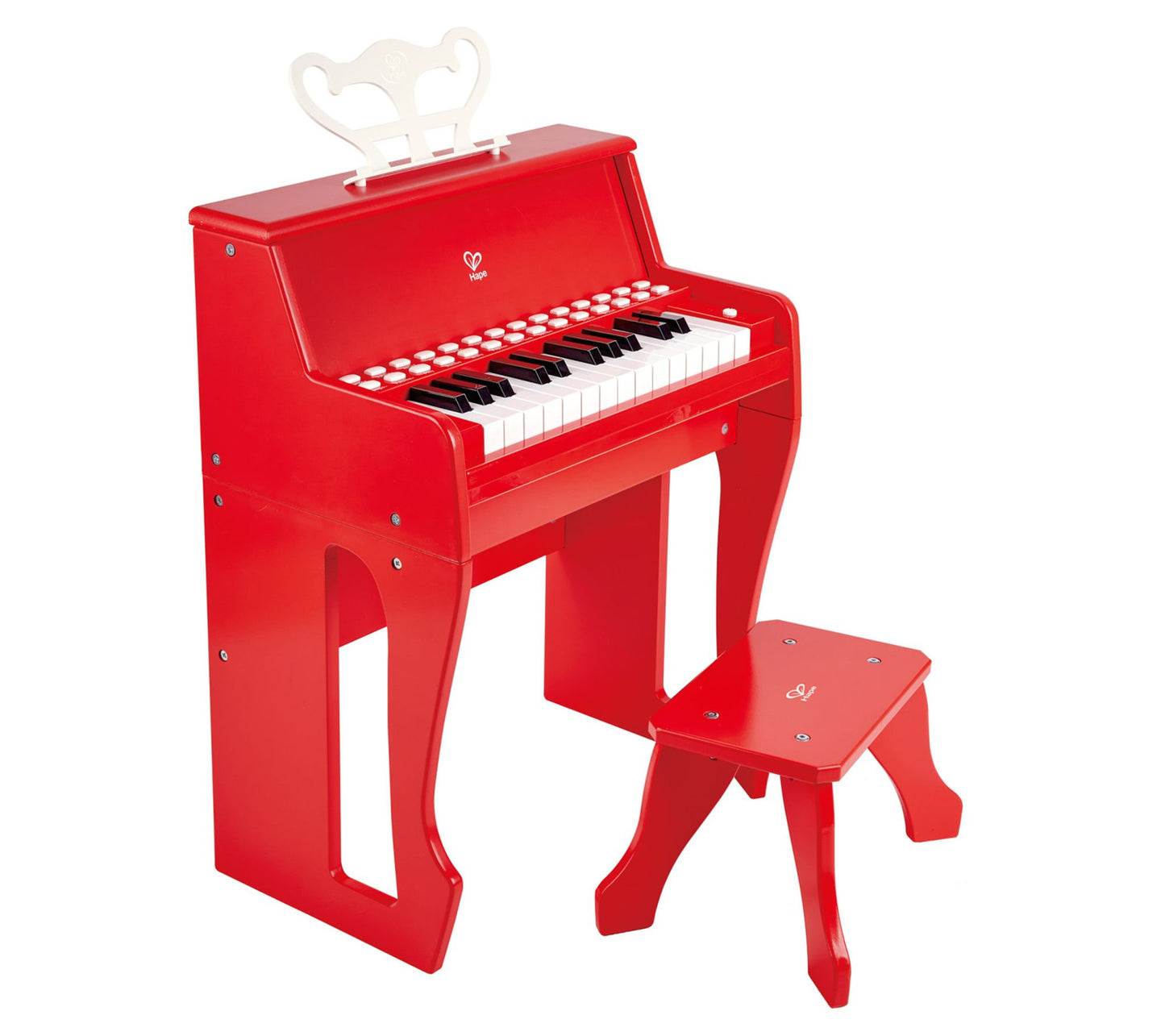 Hape Learn With Lights Piano w/ Stool Musical Toy