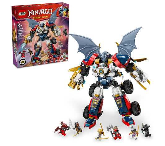LEGO NINJAGO Zane's Ultra Combiner Mech Toy 4-in-1 Set 71834