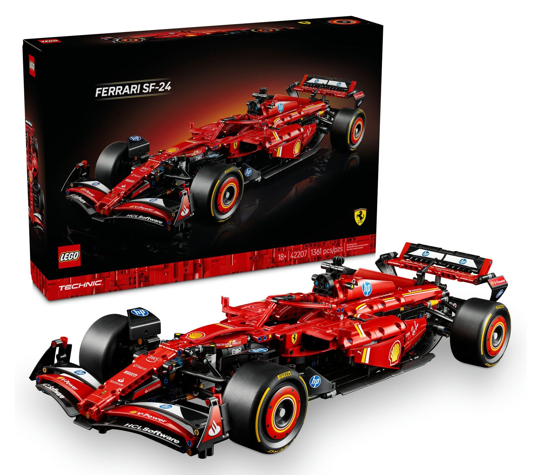 LEGO Technic Ferrari SF-24 F1 Car Model Kit