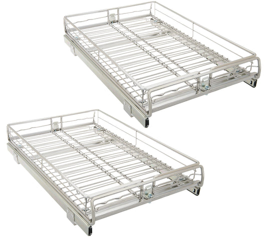 Pop-It Set of 2 Large Sliding Cabinet Drawer Organizers