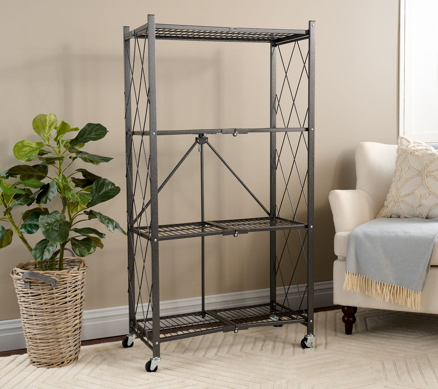 Pop-It 4 Tier Collapsible Wire Rack